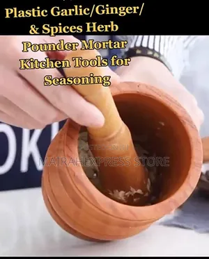 2pcs/Set Multipurpose Mortar Pestle as Kitchen Tool