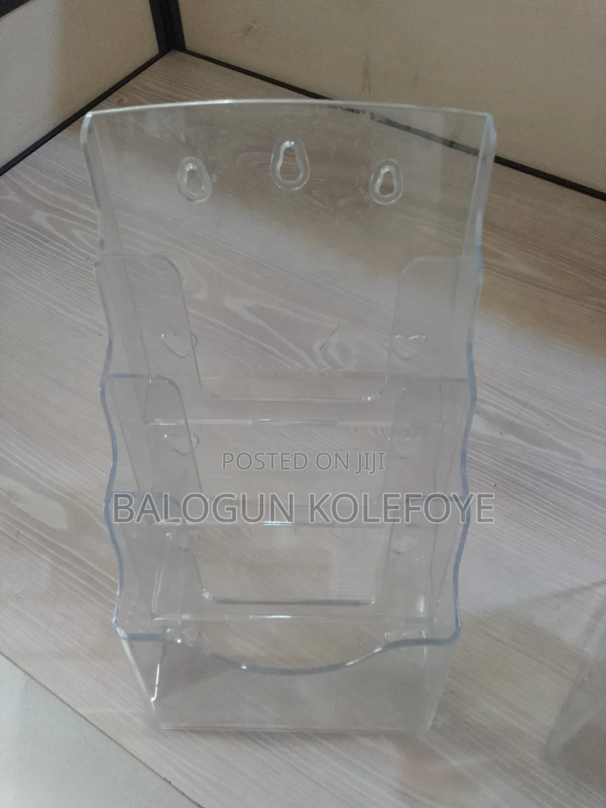 Transparent Flyers Holder in Offices