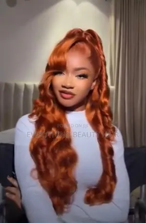 Photo - Ginger Silky Straight Human Hair Blend