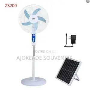 16 Inches Solar Rechargeable Standing Fan