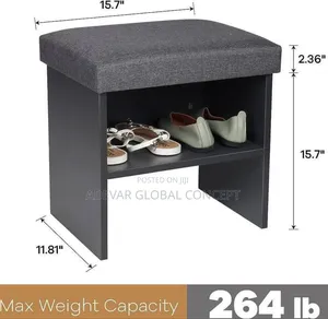 Heavy Duty 2 Tiers Shoe Bench Stool Seat