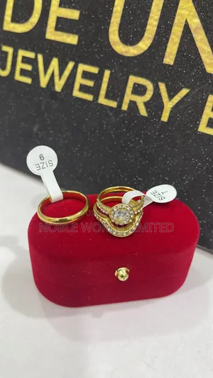 Solid Steel Gold Ring