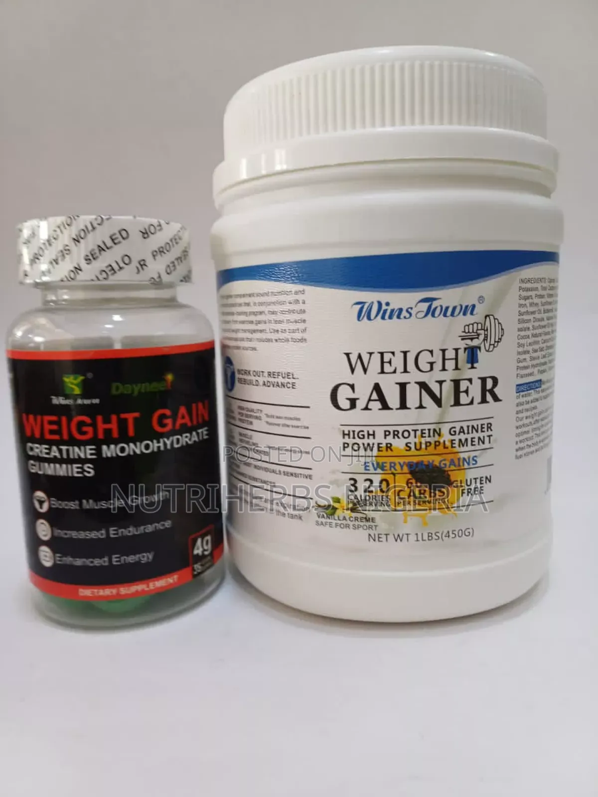 Weight Gain Creatine Monohydrate + Win Town Weight Gainer