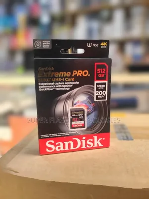 Sandisk 256gb Extreme Pro 200mb/S Sd Card