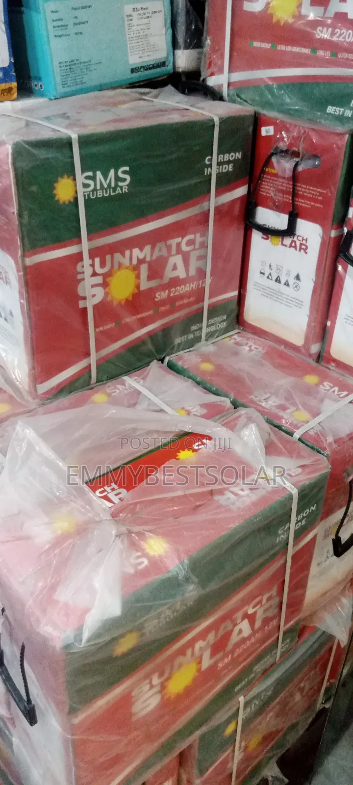 12v 220amps SMS Tubular Battery