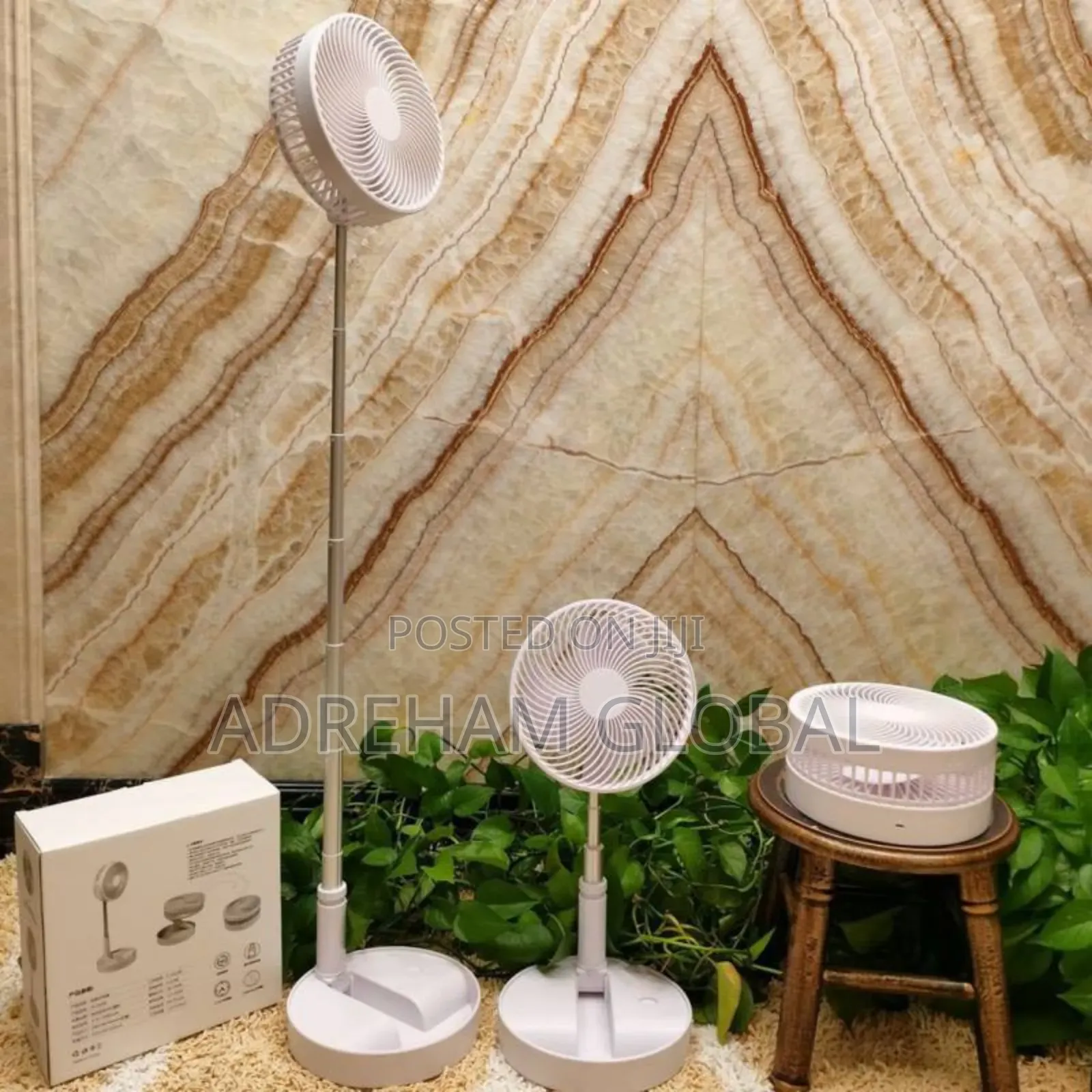 Long Pole Telescopic (Rechargeable) Fan