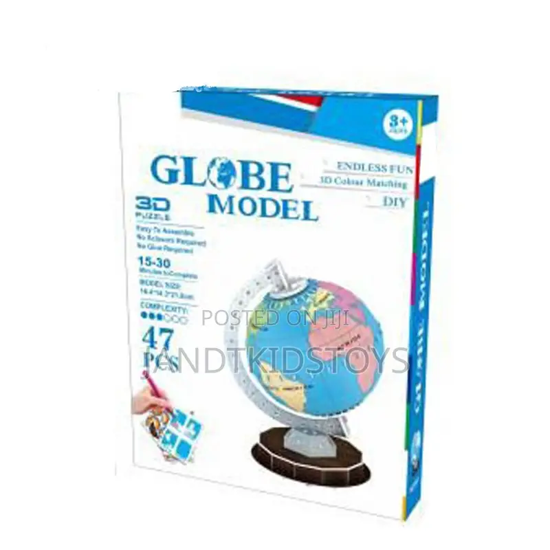Diy Globe Puzzle Set – Paper Craft for Kids