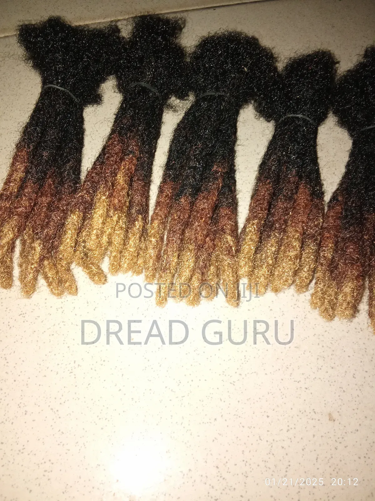 Colored Tips Handmade Dreadlocks
