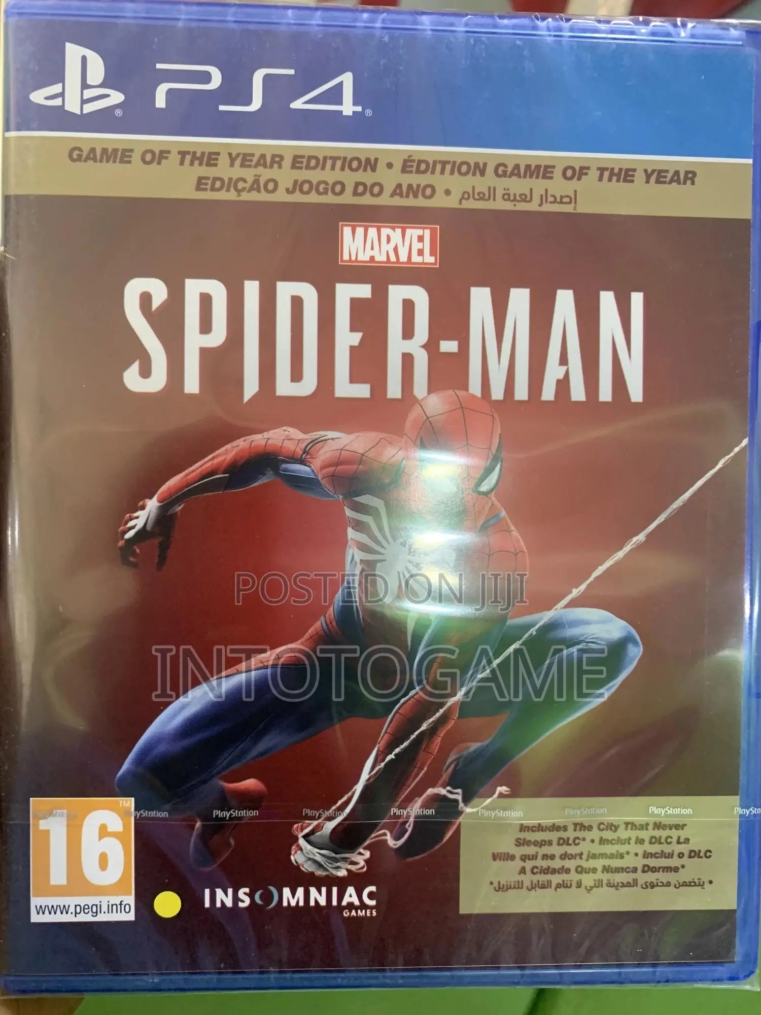 PS 4 : Spiderman Marvel