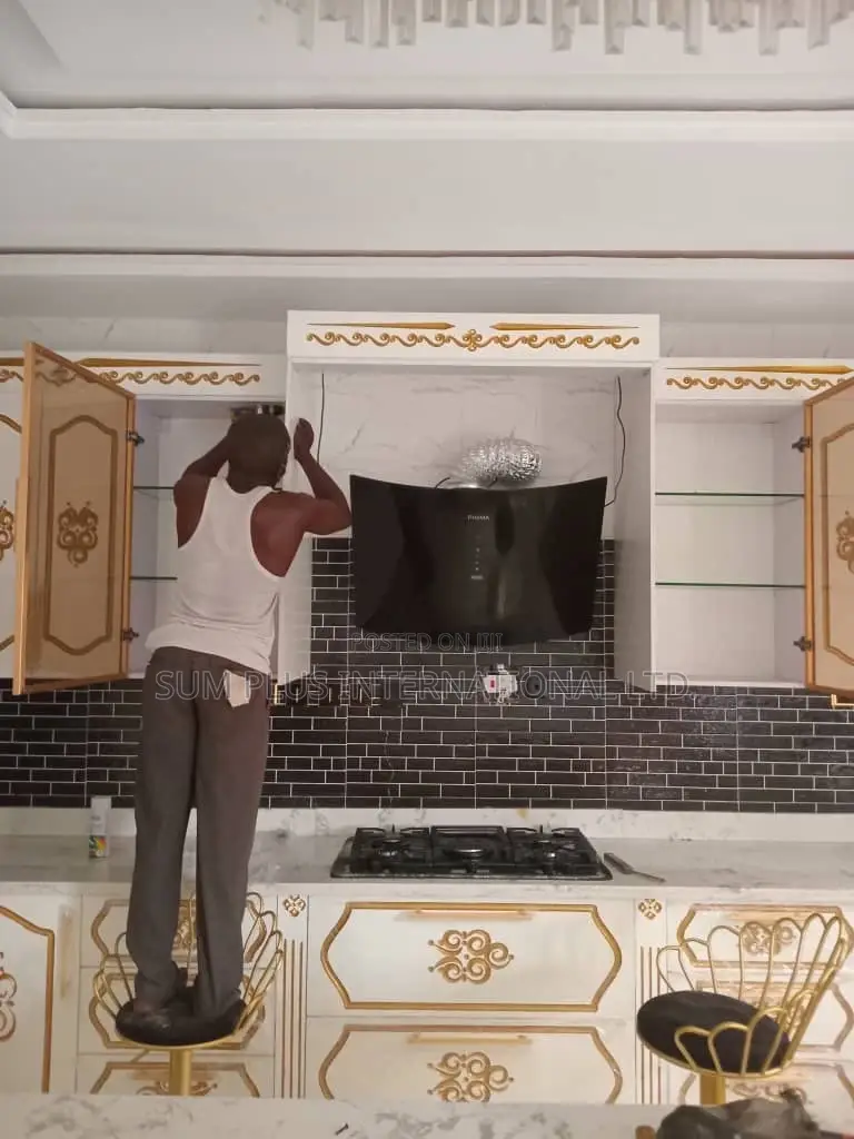 Luxury Kitchen Cabinets Set-Up