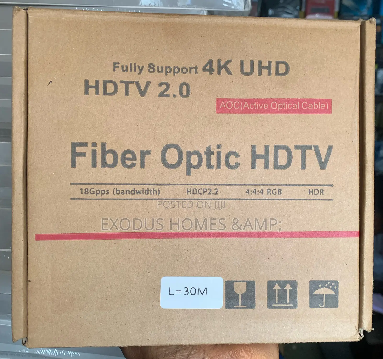 Fiber Optic HDTV 30m Cable HDTV 2.0 Uhd (30m)