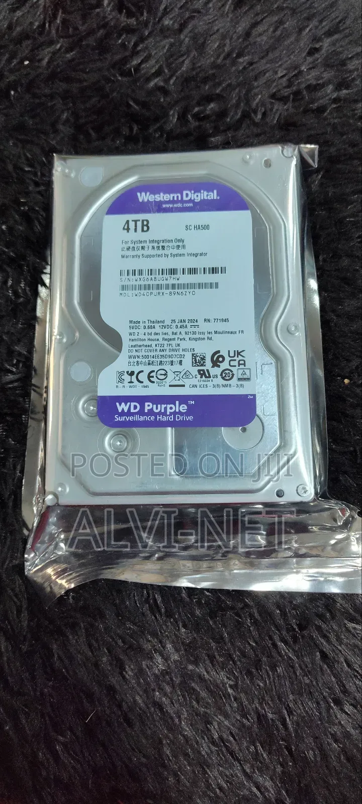 Wd Purple 4tb Surveillance Hard Disk Drive