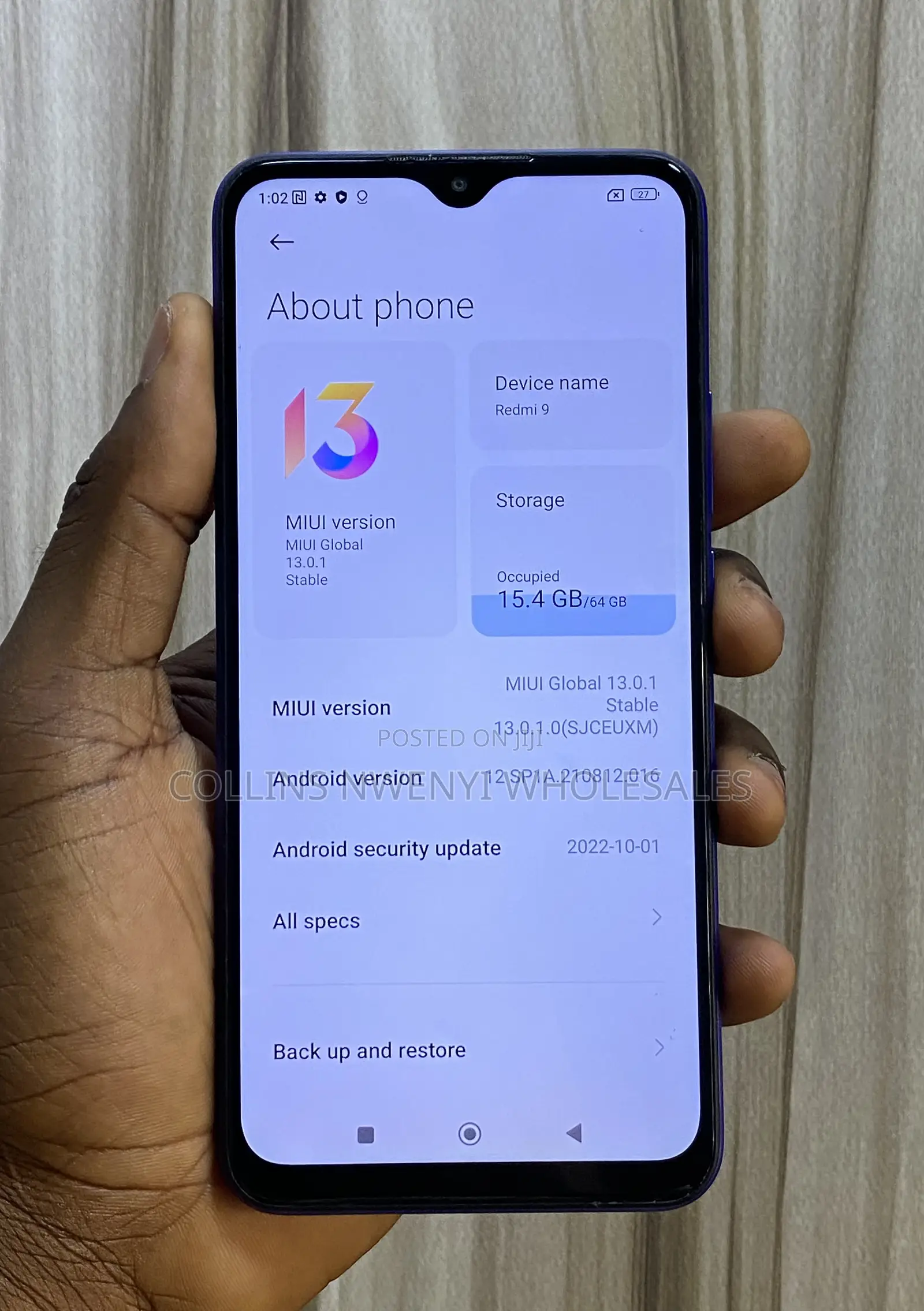 Xiaomi Redmi 9 64 GB Blue
