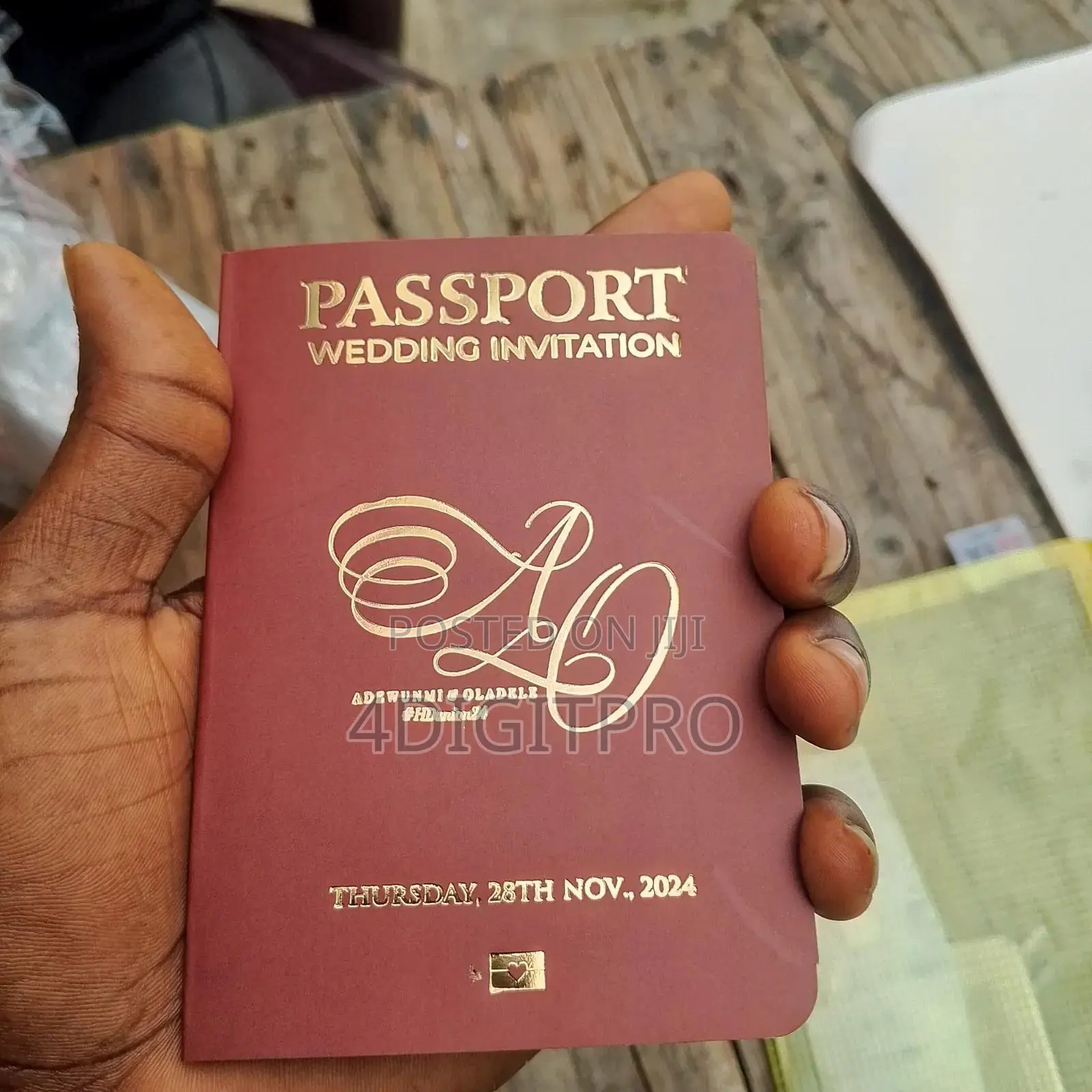 Passport Wedding Invitation