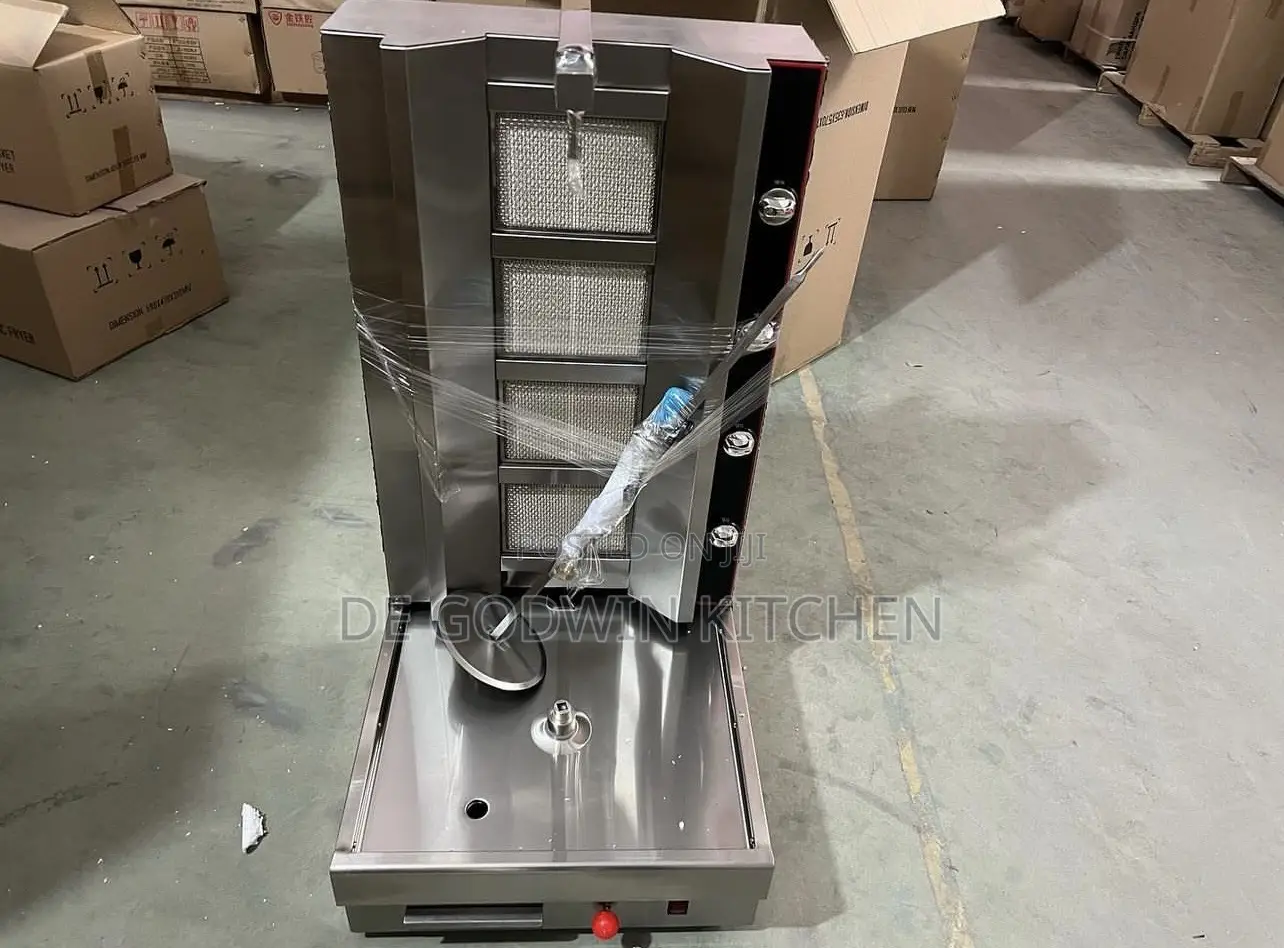 4 Burners Gas Shawarma Machine