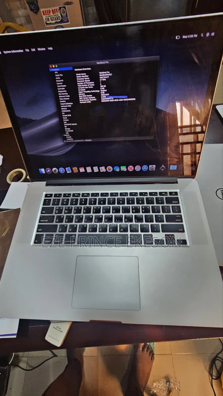 Laptop Apple MacBook Pro 2013 8GB Intel Core i7 SSD 256GB