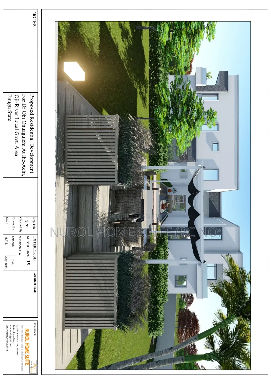 Detail Unique Architecture Drawing and Specifications