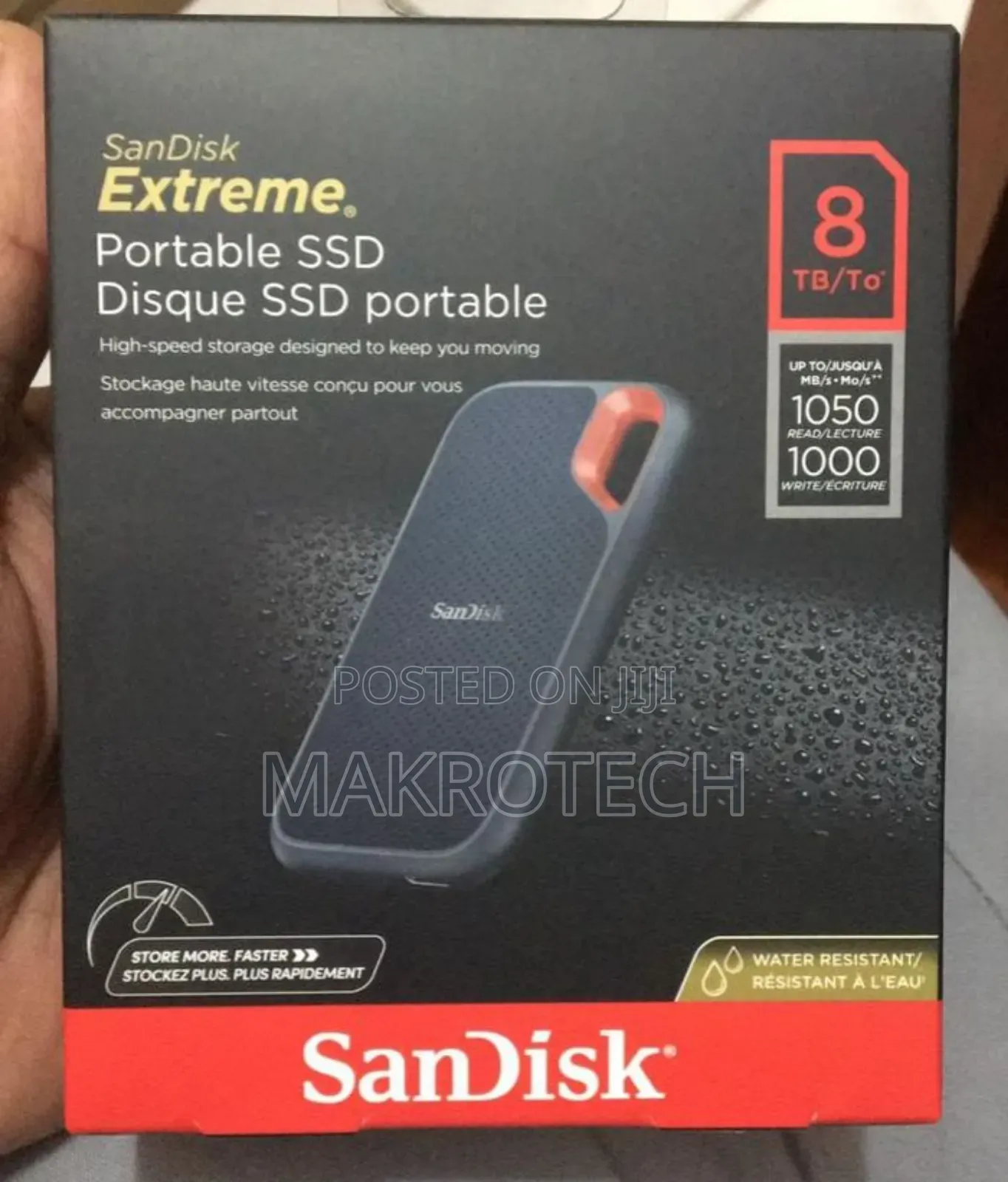 Sandisk 8tb Extreme 1050mpbs Usb 3.2 Gen 2 Portable Ssd