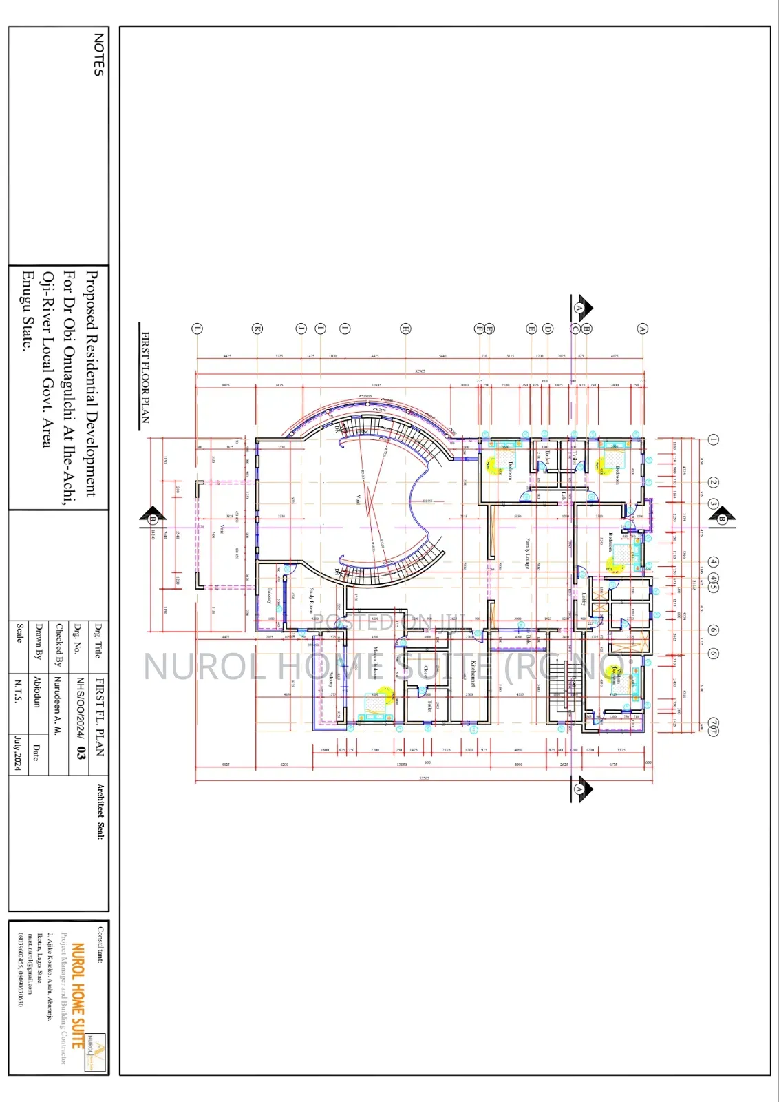 Detail Unique Architecture Drawing and Specifications