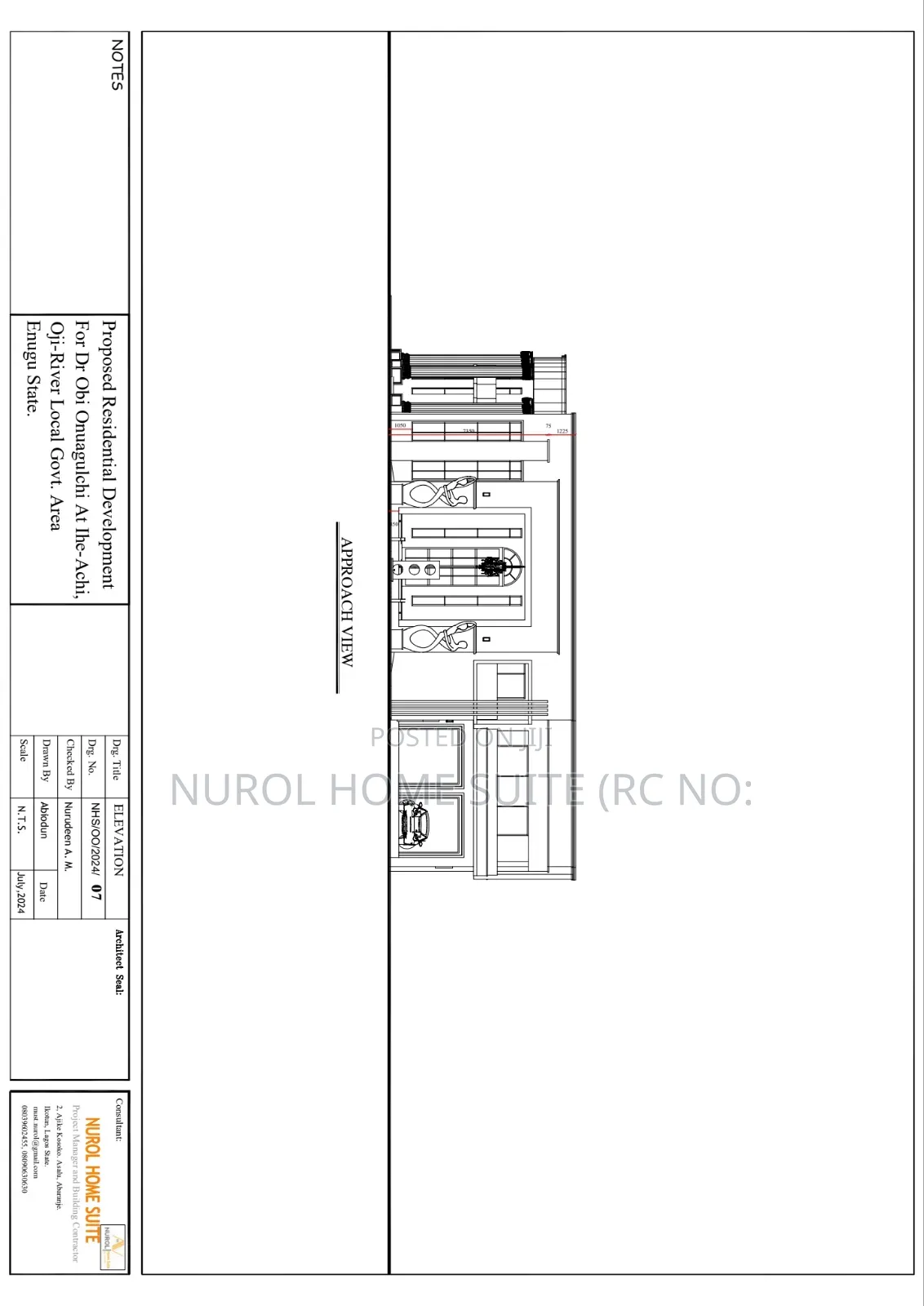 Detail Unique Architecture Drawing and Specifications