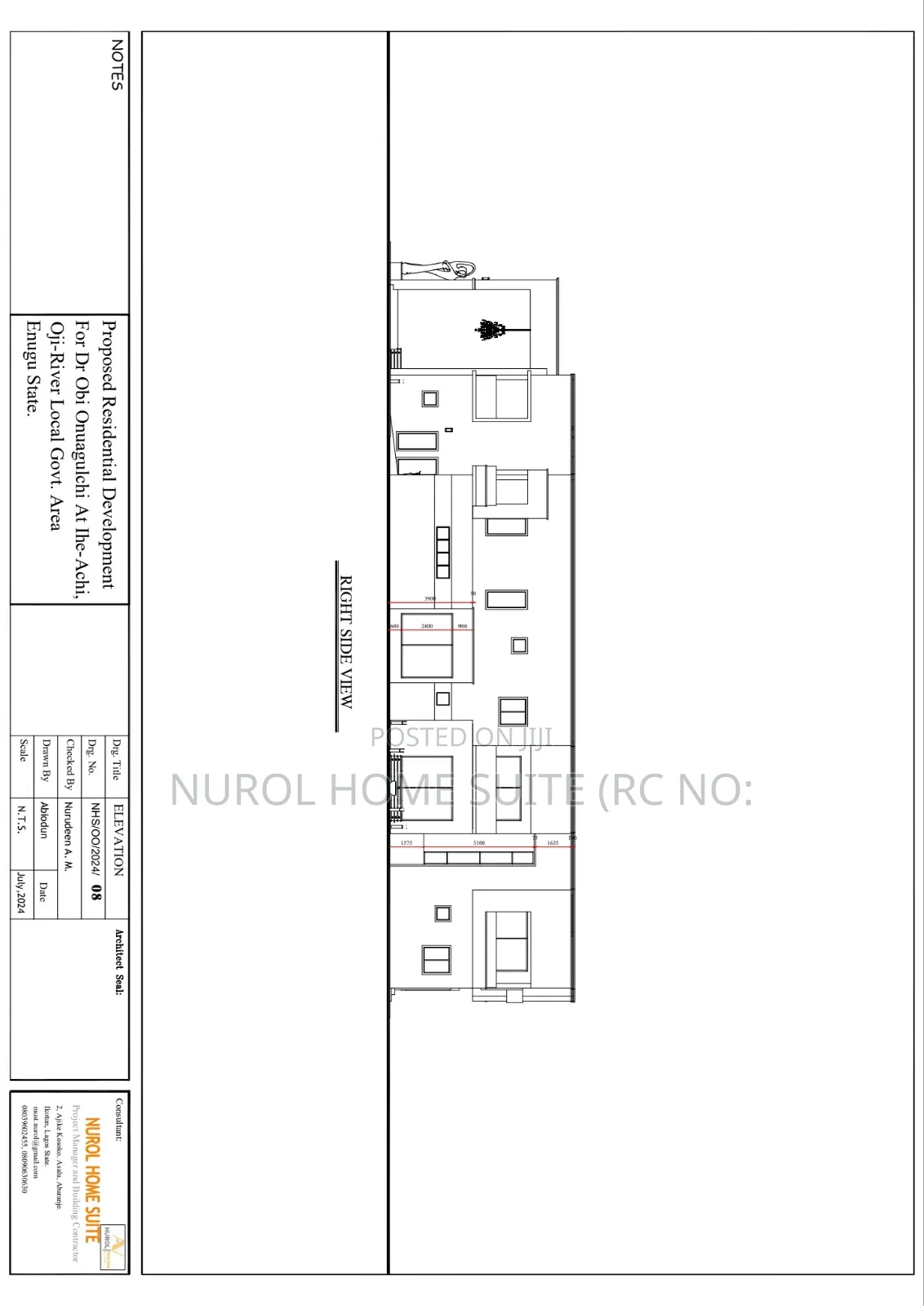 Detail Unique Architecture Drawing and Specifications