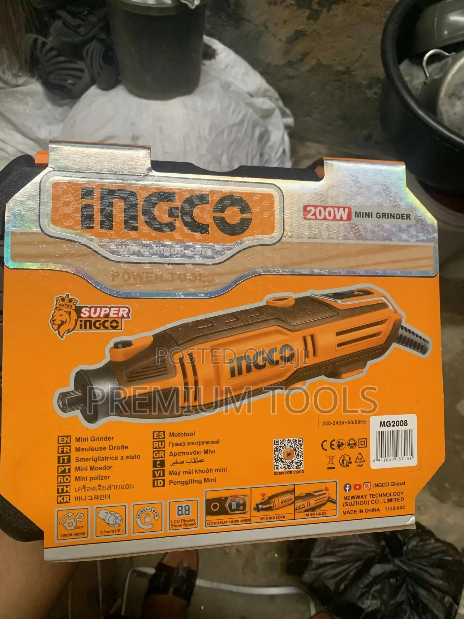 Ingco Mini Grinder 200w