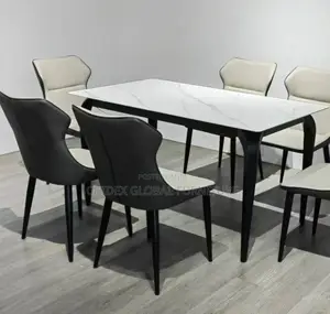 Set of Marble Top Dining Table