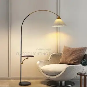 Modern Floor Lamp Nordic Standing Lights With Round Table