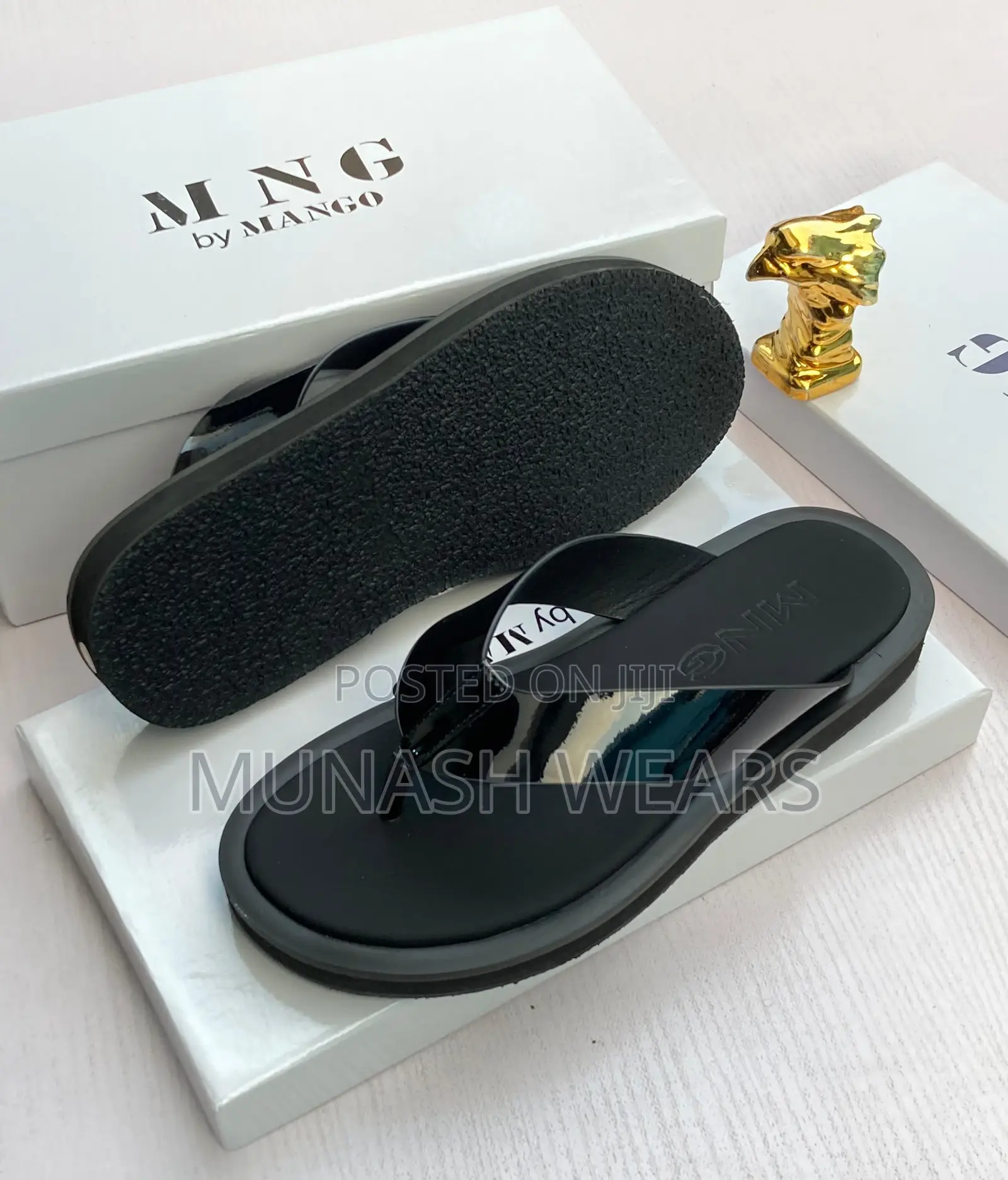 Mango Leather Slipers