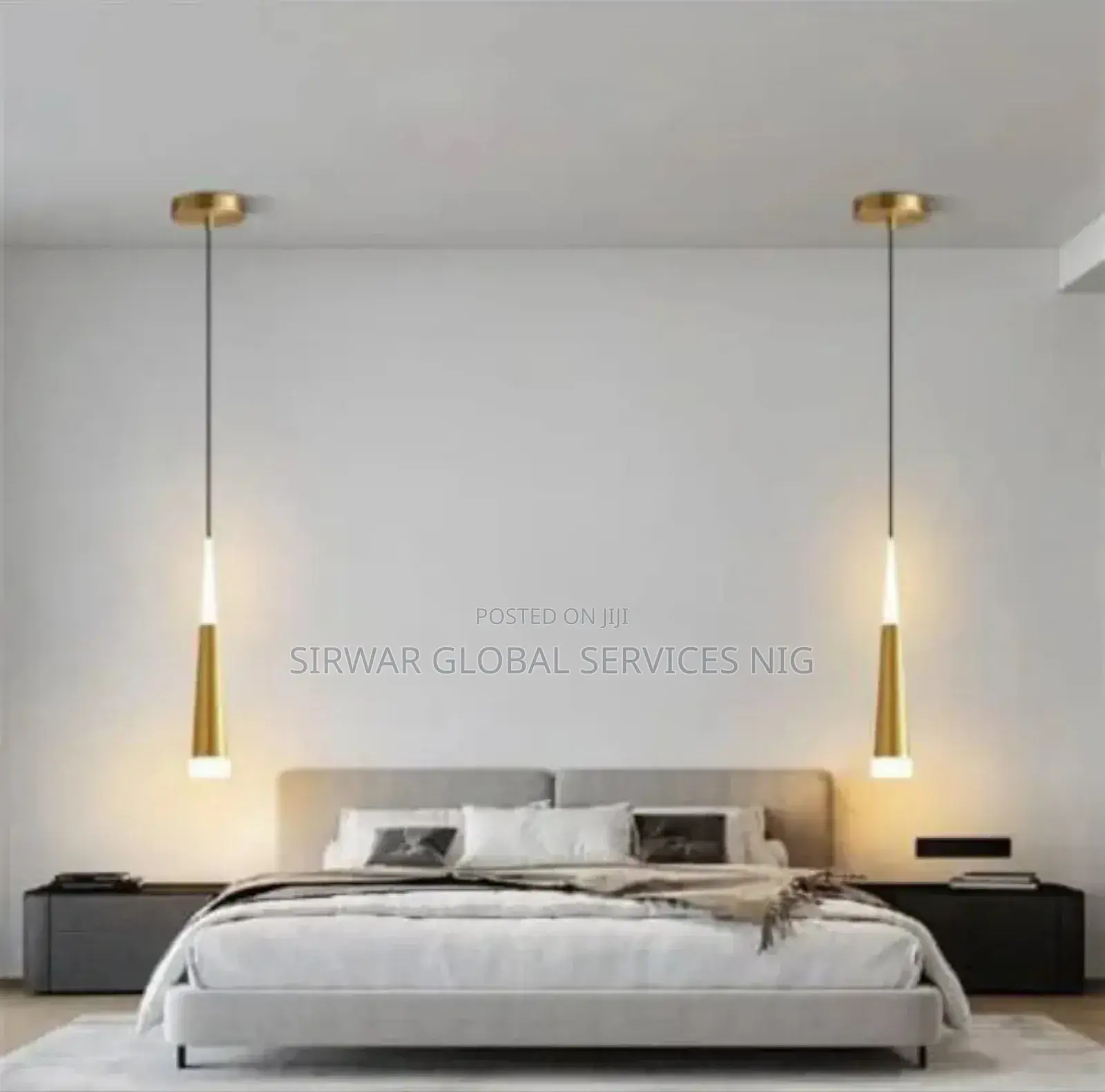 Single Drop Bedside Light Coffee Brown Available