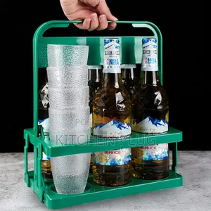 Foldable Bottle Carrier Basket With Handle 『 6 Bottles 』