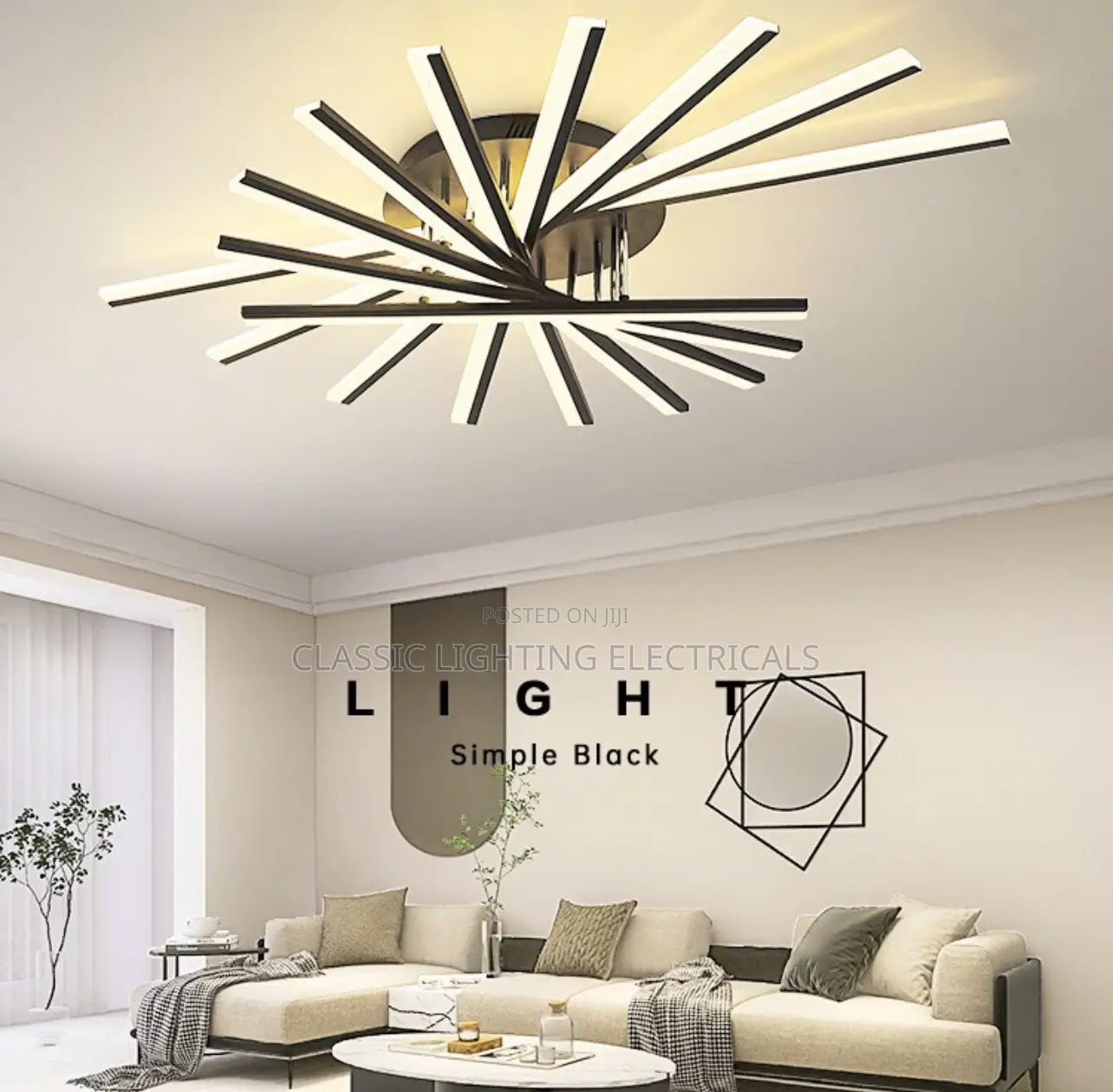 Simple New Modern LED Ceiling Chandelier Indoor Lighting