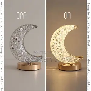 3d Rechargeable Moonlight Crystal Touch Bedside Lamp