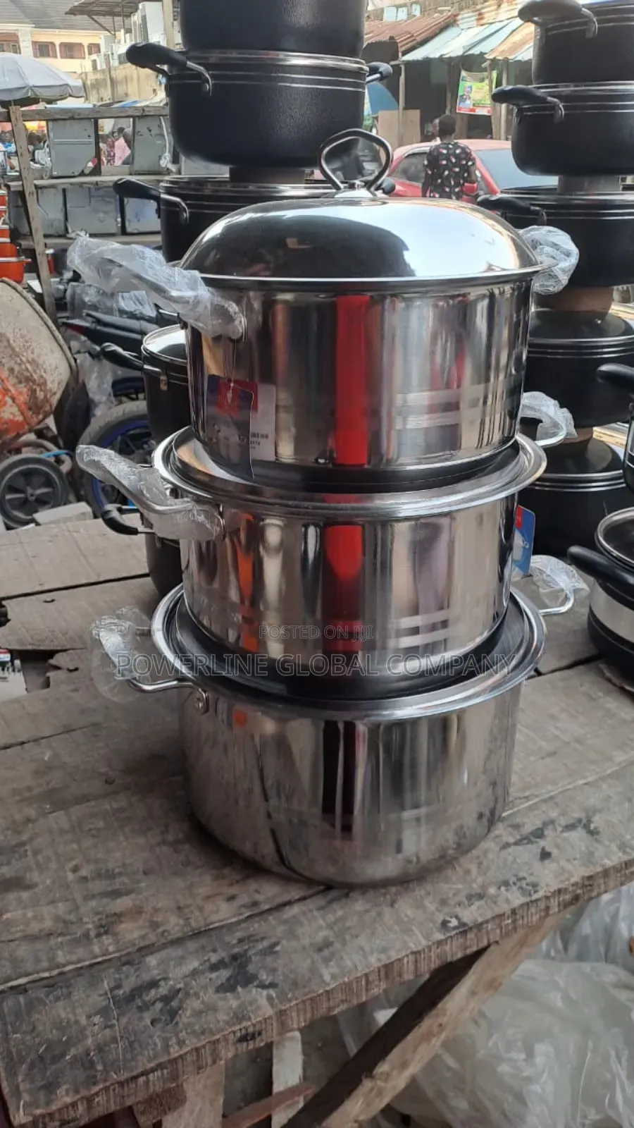3 Set of Pot for Homes/ Restaurants Get From Powerline