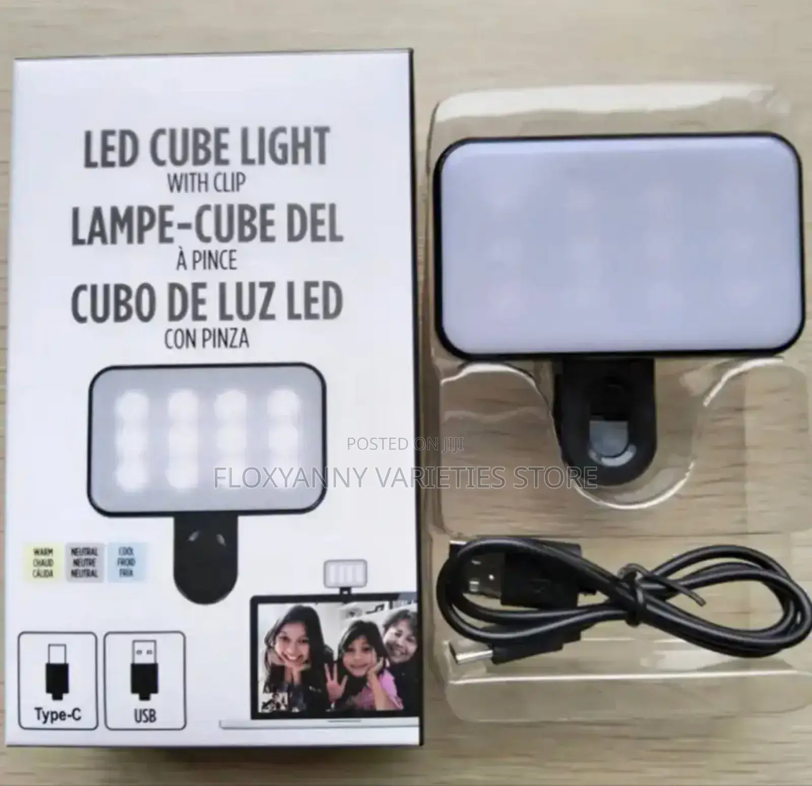 Portable Rechargeable Cube Led Light