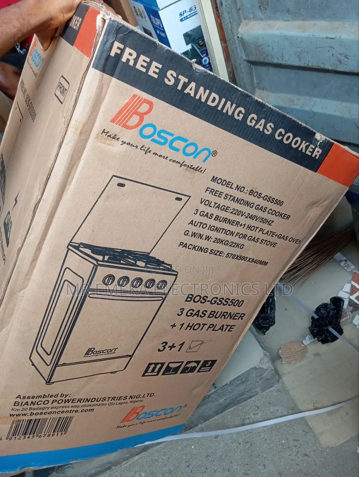 Boscon Gas Cooker Automatic
