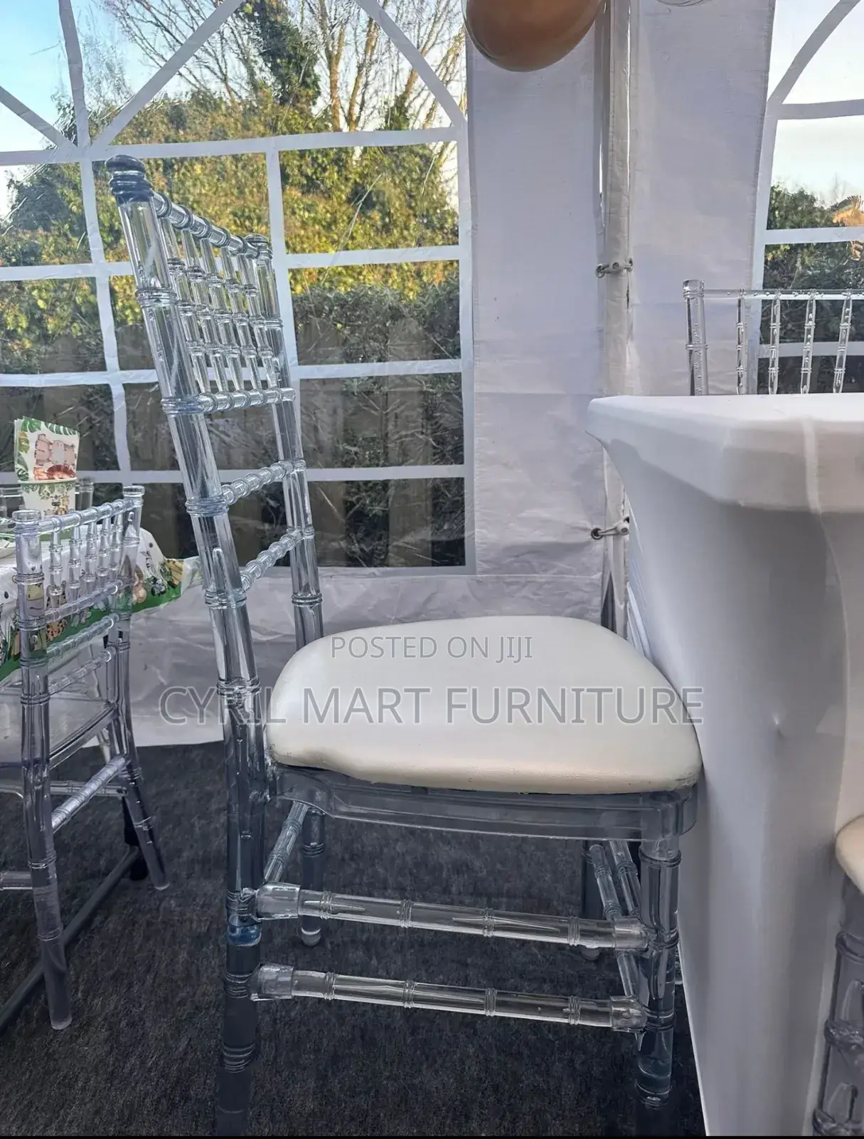 Transparent Chivalry With Seat Pad