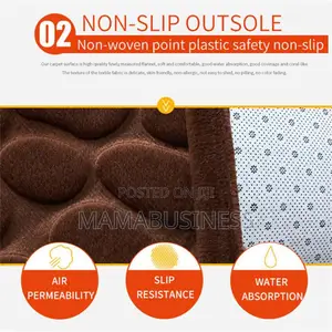 3pcs/Set Bathroom Bath Mat Set Non Slip