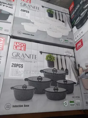 UCC LIFE 20pcs High Quality Granite Non Stick Cookware Set