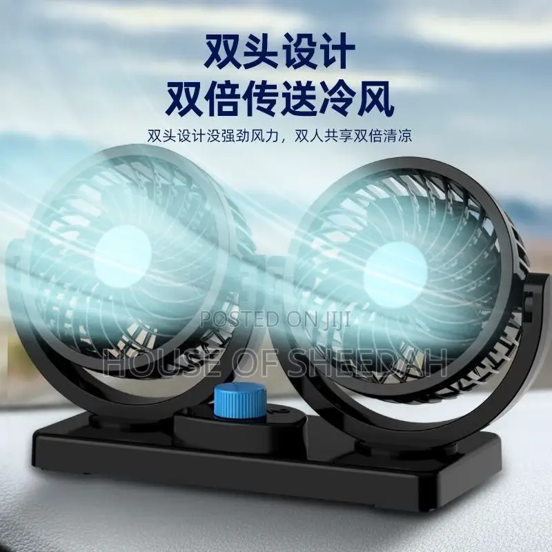 Dual Head Dashboard Fan