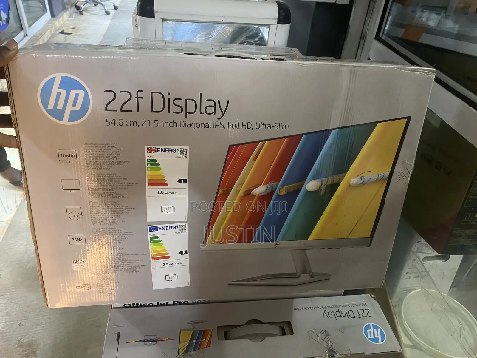 Hp 22f Display 54,6 Cm, 21.5-Inch Diagonal Ips, F