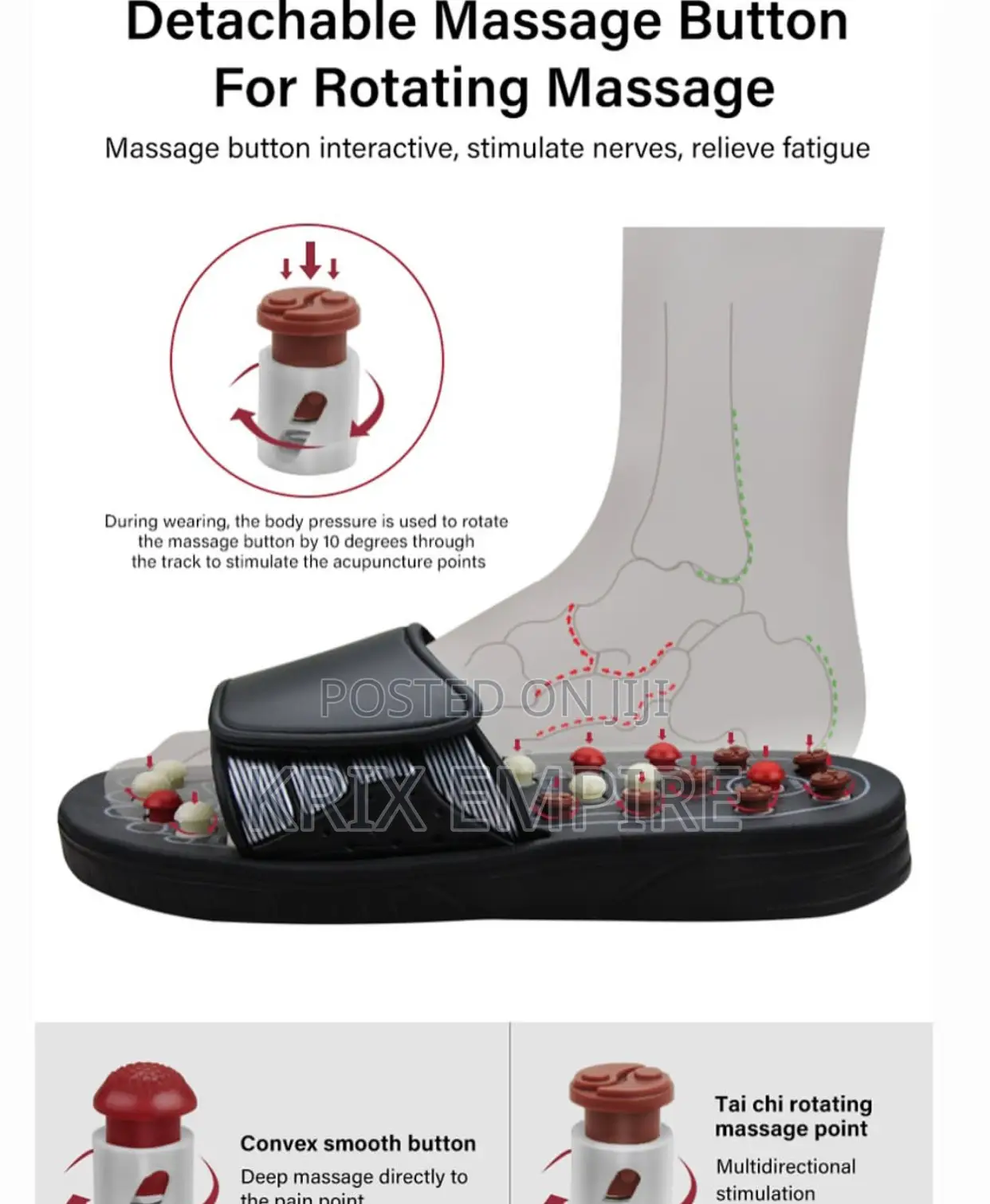 Foot Reflexology Acupuncture Therapy Massager