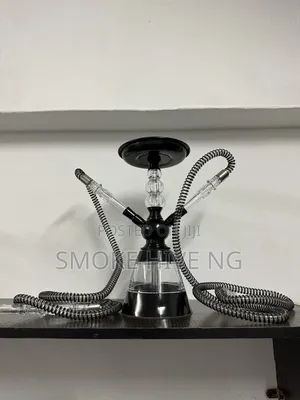 Black 2-hose Hookah Pot (Medium)