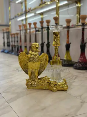 LED Elegant Gold Shisha Hookah Pot