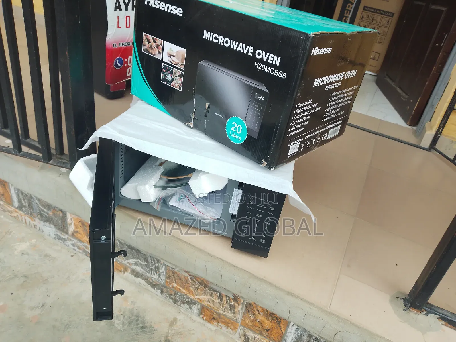 Improved Brand Hisense H20mobs6 700W Microwave Oven -Black