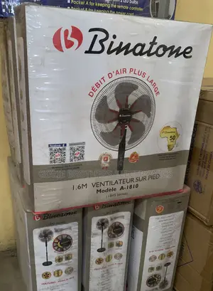 BINATONE 18 Inches STANDING FAN With Double Blades A1810