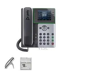 POLY Edge E300 IP Phone Black, Silver 8 Lines LCD