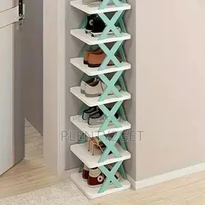 8 Layers Multifunctional X-Shaped Folding Shoe Rack