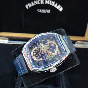 Franck Muller Quality Men Genuine Leather Wristwatch