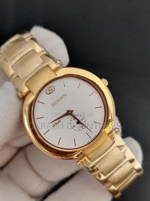 Seiman(PRG) Flat Gold Chain Watch for Unisex
